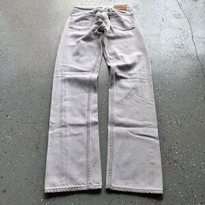 Levi's 501 VTG 80s White Made in USA Straight Leg Jeans W30 L34